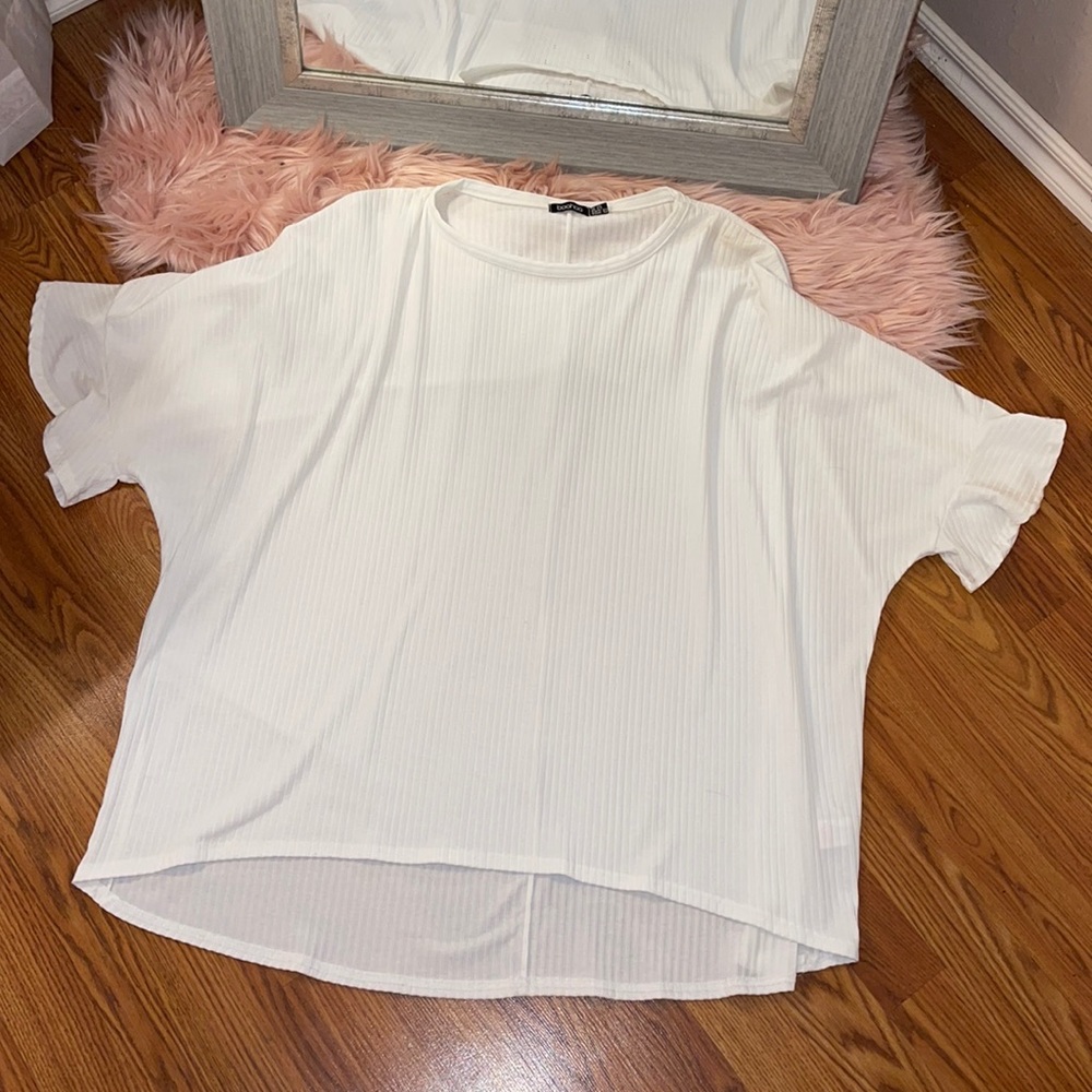 NEW BOOHOO RIBBED TUNIC🤍💖